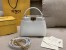 Fendi Peekaboo XS Bag With Star Studs In White Nappa Leather 