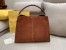 Fendi Brown Peekaboo X Lite Large Suede Bag