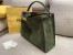 Fendi Green Peekaboo X Lite Large Suede Bag