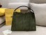 Fendi Green Peekaboo X Lite Large Suede Bag