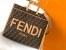 Fendi Sunshine Large Tote Bag in Brown FF Jacquard Fabric