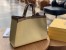 Fendi Peekaboo X Tote In Beige Canvas with FF Motif