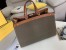 Fendi Peekaboo X Tote In Green Canvas with FF Motif