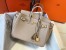 Hermes Birkin 25cm Bag In Argile Clemence Leather