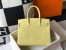 Hermes Birkin 30cm Bag In Jaune Poussin Clemence Leather GHW