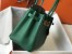 Hermes Birkin 30cm Bag In Malachite Clemence Leather