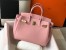 Hermes Pink Clemence Birkin 30cm Bag GHW