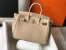 Hermes Trench Clemence Birkin 30cm Bag GHW