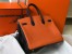 Hermes Tri-Color Birkin 35cm Bag In Orange/White/Black Clemence Leather