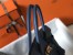 Hermes Birkin 35cm Bag In Blue Agate Clemence Leather