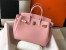 Hermes Birkin 35cm Bag In Pink Clemence Leather GHW