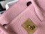 Hermes Birkin 35cm Bag In Pink Clemence Leather GHW