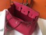 Hermes Birkin 35cm Bag In Rose Red Clemence Leather