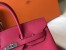 Hermes Birkin 35cm Bag In Rose Red Clemence Leather