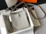 Hermes Evelyne III TPM Mini Bag In Pearl Grey Clemence Leather