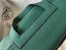 Hermes Halzan 31cm Bag In Malachite Clemence Leather