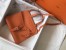 Hermes Halzan 31cm Bag In Orange Clemence Leather