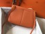 Hermes Halzan 31cm Bag In Orange Clemence Leather