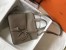 Hermes Halzan 31cm Bag In Grey Clemence Leather