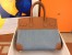 Hermes Birkin 30 Handmade Bag in Denim & Gold Swift Leather