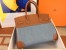 Hermes Birkin 30 Handmade Bag in Denim & Gold Swift Leather