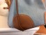 Hermes Birkin 30 Handmade Bag in Denim & Gold Swift Leather