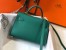 Hermes Kelly Mini II Bag In Malachite Epsom Leather