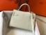 Hermes Kelly Mini II Bag In White Epsom Leather