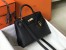 Hermes Kelly 25cm Sellier Bag In Black Epsom Leather