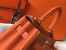 Hermes Kelly 28cm Retourne Bag In Orange Clemence Leather