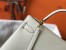 Hermes Kelly 28cm Sellier Bag In White Epsom Leather