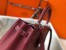 Hermes Kelly 32cm Retourne Bag In Bordeaux Clemence Leather