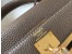 Hermes Kelly 32cm Retourne Bag In Taupe Clemence Leather