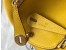 Hermes Lindy Mini Bag In Yellow Clemence Calfskin