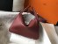 Hermes Lindy 26cm Bag In Bordeaux Clemence With PHW