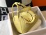 Hermes Lindy 26cm Bag In Jaune Poussin Clemence With GHW