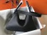 Hermes Lindy 26cm Bag In Black Clemence With PHW