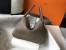 Hermes Lindy 26cm Bag In Taupe Grey Clemence With PHW