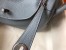 Hermes Blue Lin Clemence Lindy 30cm Bag with PHW
