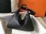 Hermes Black Clemence Lindy 30cm Bag with GHW