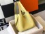 Hermes Picotin Lock 22 Bag In Jaune Poussin Clemence Leather