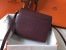 Hermes Sac Roulis Mini Bag In Burgundy Evercolor Calfskin