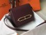 Hermes Sac Roulis Mini Bag In Burgundy Evercolor Calfskin