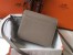 Hermes Sac Roulis Mini Bag In Grey Evercolor Calfskin