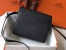 Hermes Sac Roulis Mini Bag In Black Evercolor Calfskin