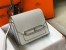 Hermes Sac Roulis Mini Bag In Pearl Grey Evercolor Calfskin