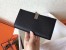 Hermes Bi-Color Epsom Bearn Wallet Black/Taupe