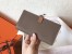 Hermes Bi-Color Epsom Bearn Wallet Taupe/Brown