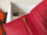 Hermes Red Epsom Bearn Gusset Wallet