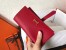 Hermes Red Epsom Bearn Gusset Wallet